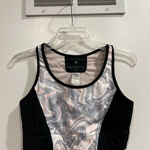 Tuckernuck Women's Marble Print Sleepwear Top - Black, Gray, Pink